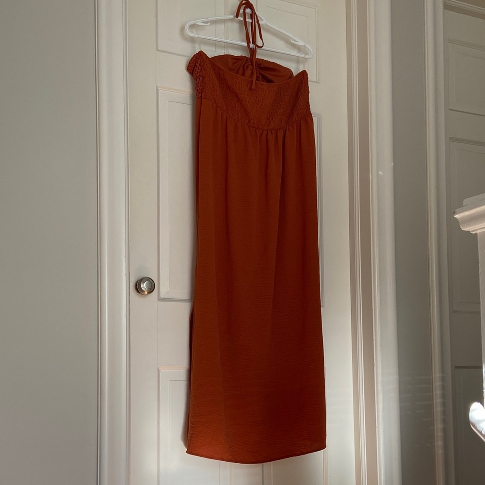 No Boundaries Rust Maxi Dress. Never worn - Picture 4 of 7